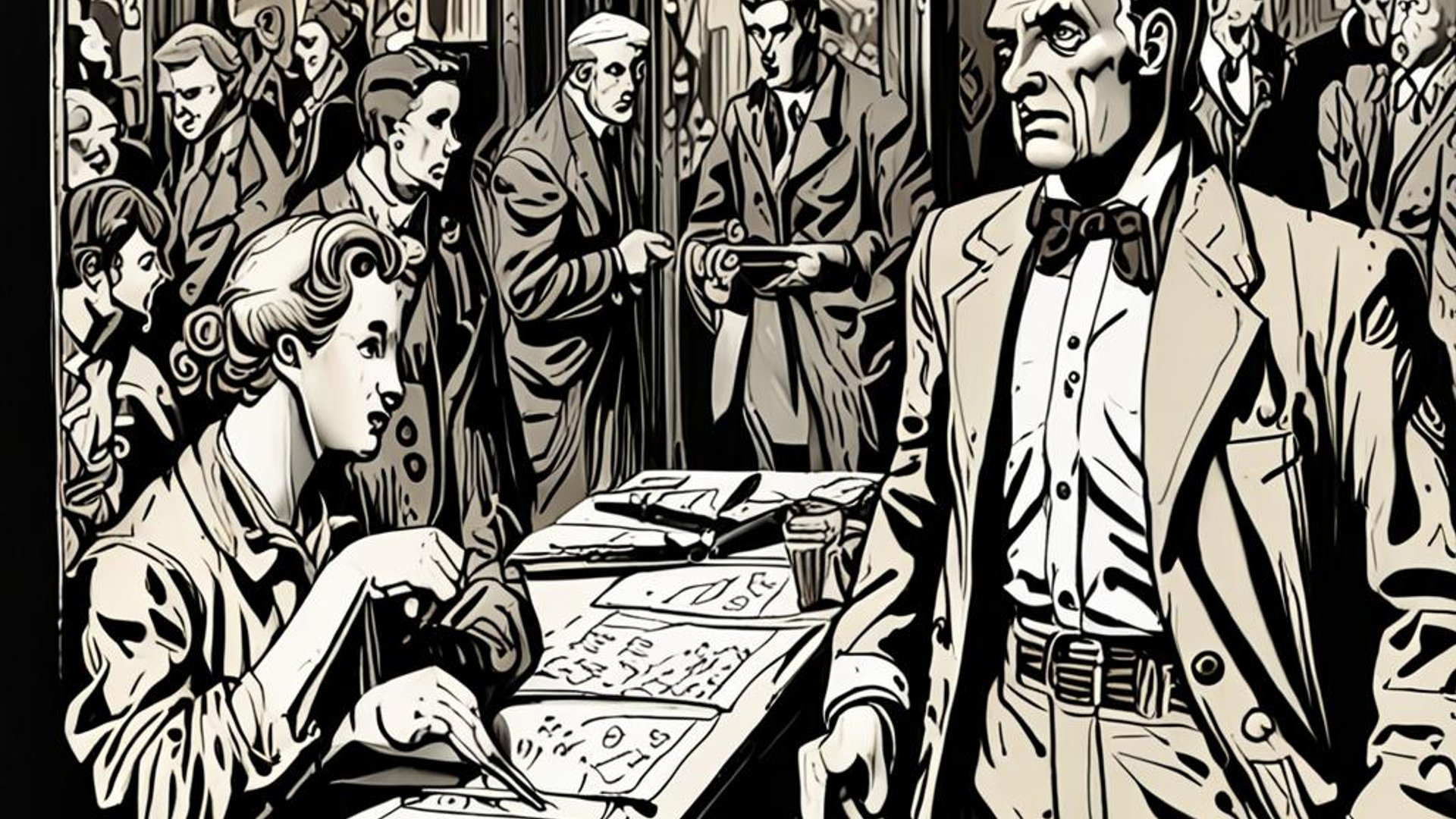 Supreme Court building with constitutional scales showing imbalanced weights against cloudy sky