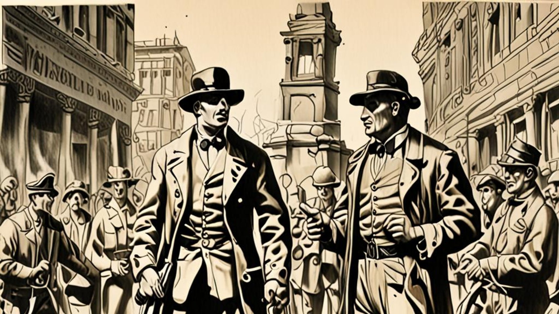 Historic county courthouse with probate court sign